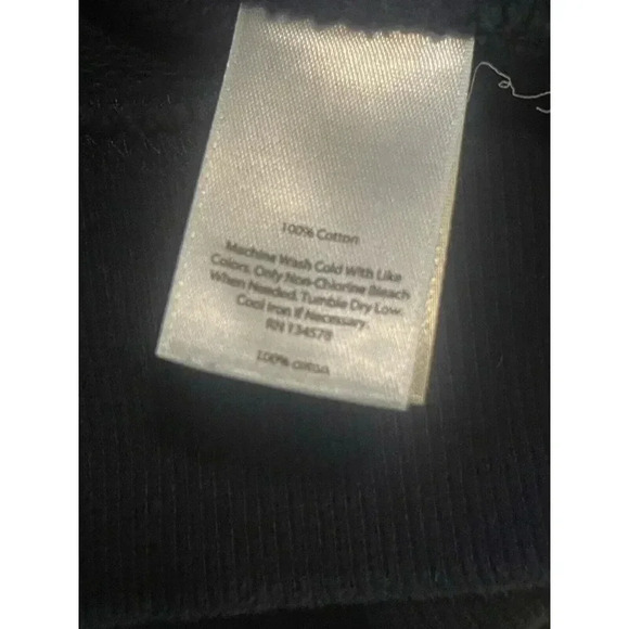 Vineyard Woman’s Pullover Collard Quarter Zip Navy Blue Sweater Medium - Picture 6 of 6